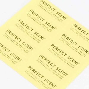 향수스티커 금박 투명- PERFECT SCENT 골드(1매10장)